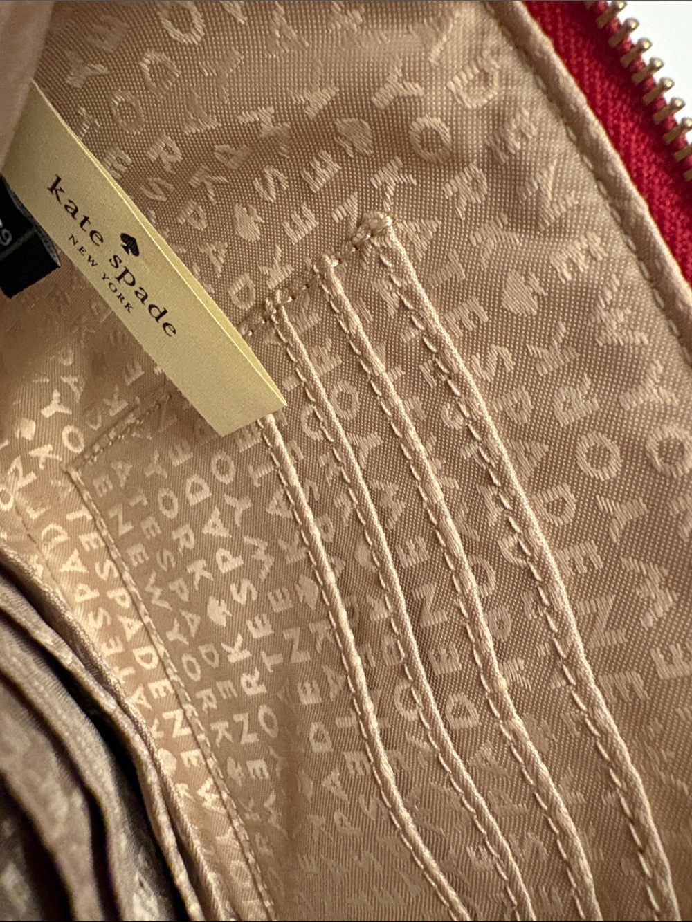 kate spade Red Leather Wristlet with Detachable Strap - Picture 8 of 11